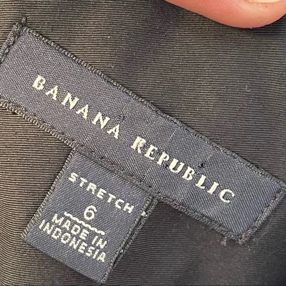Banana Republic Skirt size 6 Black Straight Stretch Pockets Preppy - Picture 6 of 6